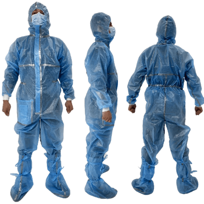 Комбінезон захисний одноразового використання + бахіли захисні на зав'язках